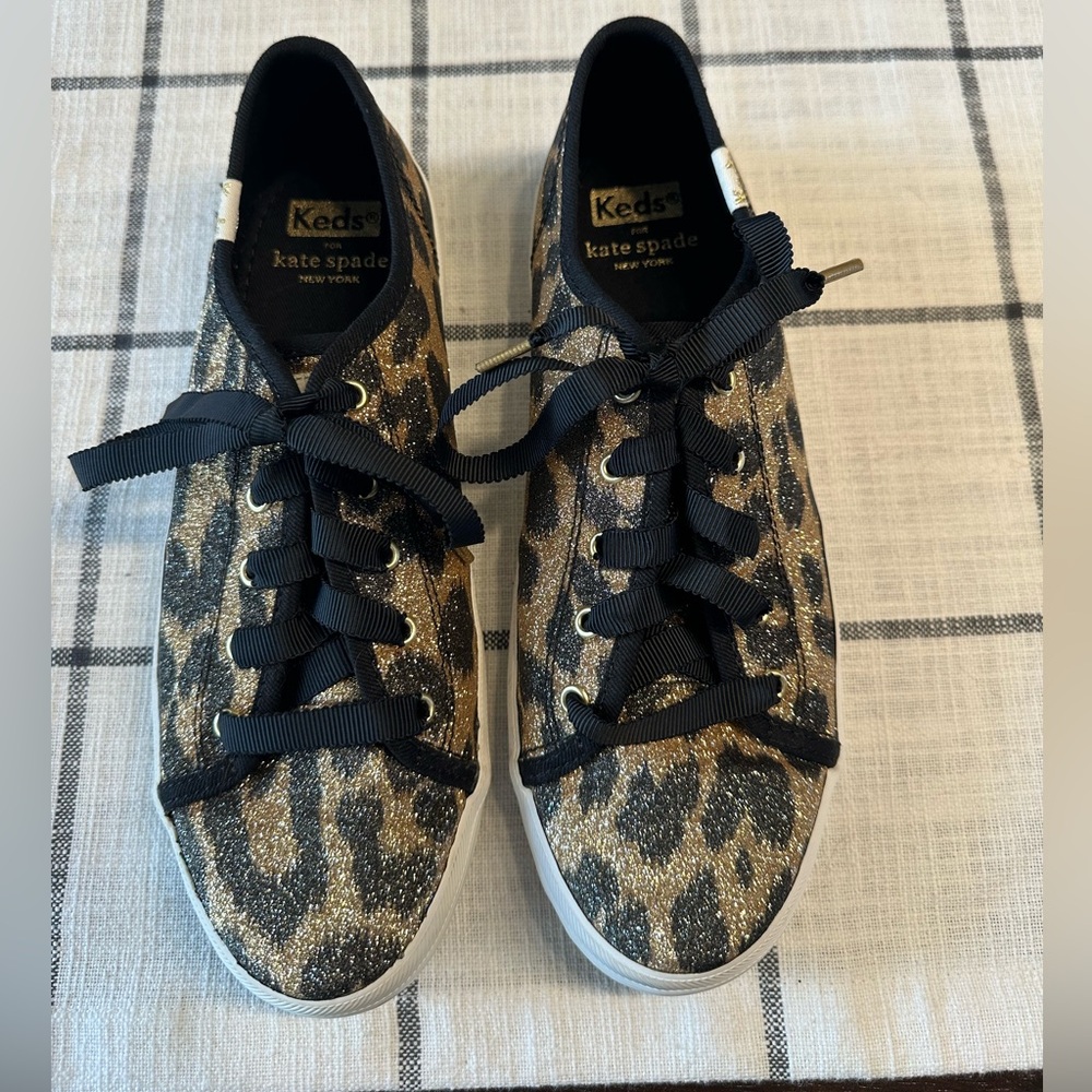 Kate Spade Keds Leopard Print Shoes - Girls